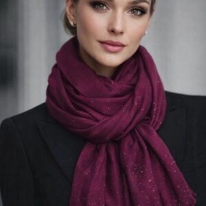 🎁 NWT - WHBM - Gold Embellished Scarf